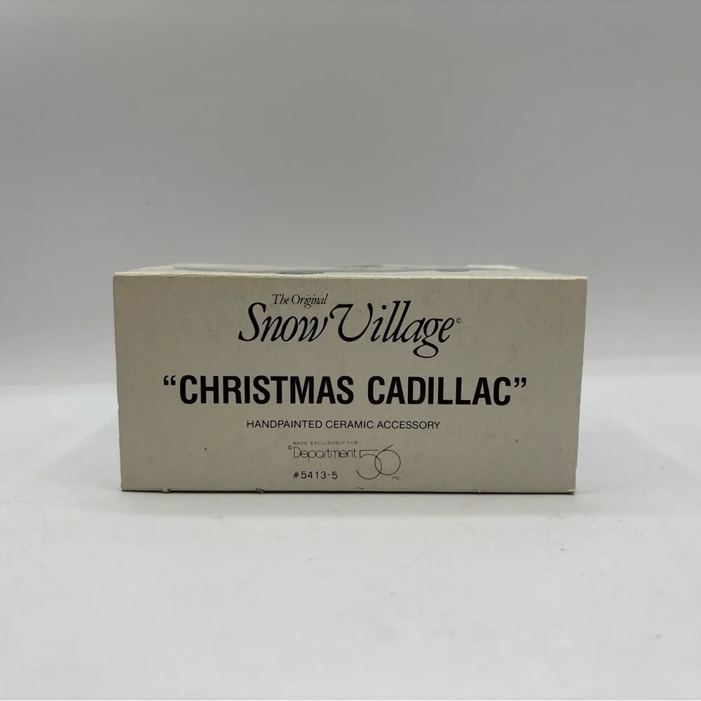 Department 56‎ 1991 Vintage The Original Snow Village Christmas Cadillac 5413-5